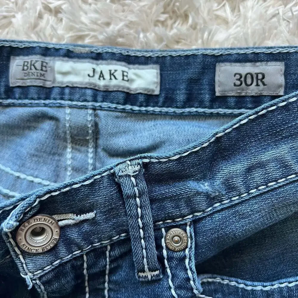 BKE Jake Men's Straight Leg Medium Wash Jeans Size 30R